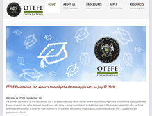 Tablet Screenshot of otefe.org